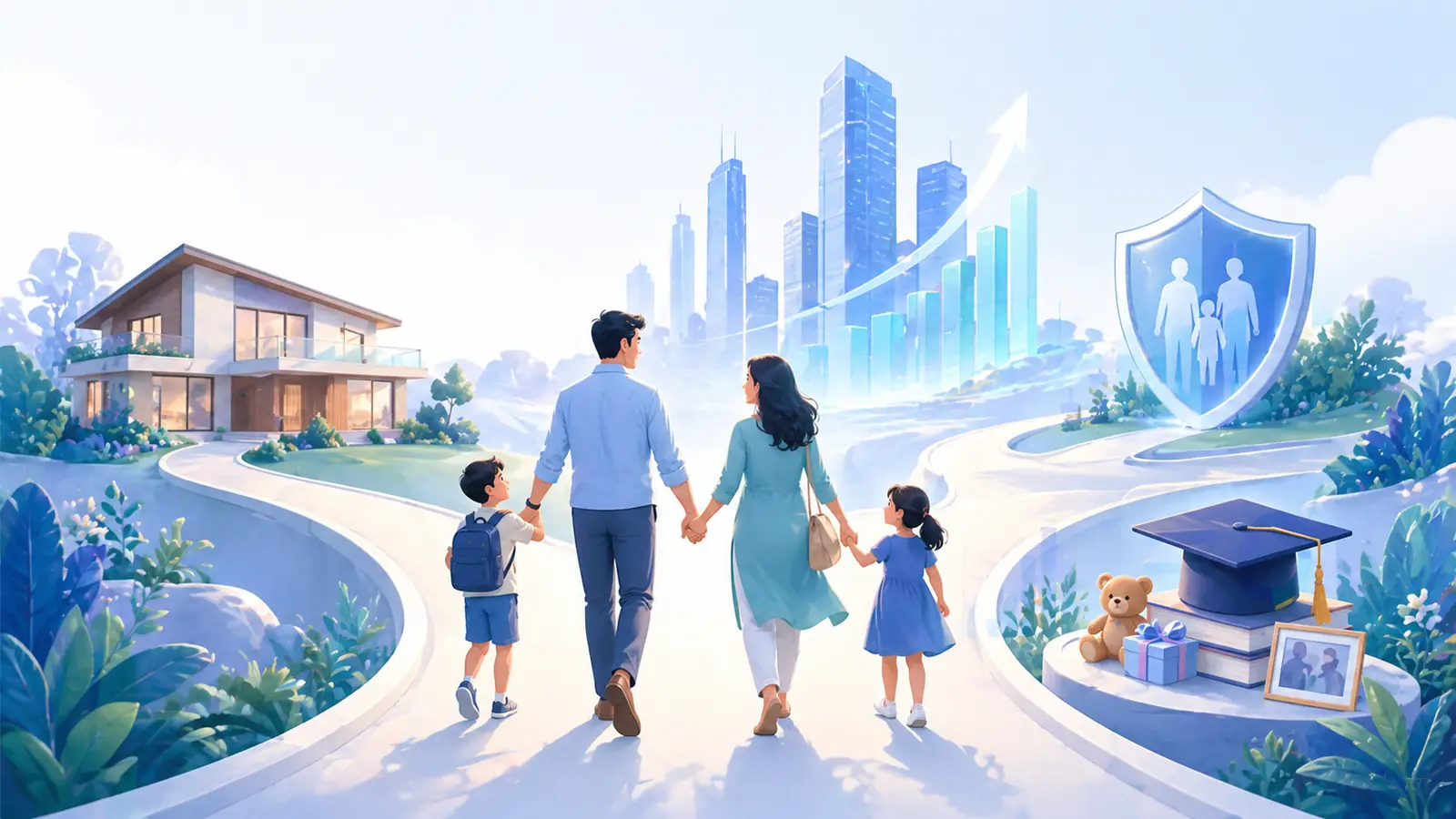 InvestAlly financial journey illustration